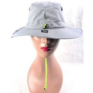 Tilley TWS1 Paddlers Hat Gray 7 1/8 Made In Canada Water Resistant Kayak Visor